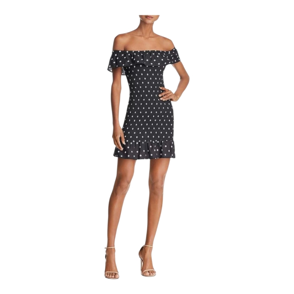 The Fifth Label Fiesta Black White Daisy Off-Shoulder Dress – Size Small – NWT